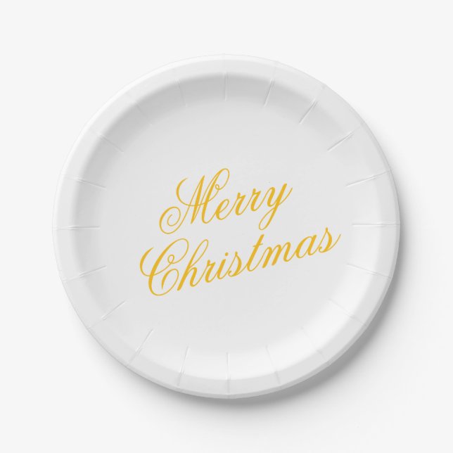 Plato de Papel de Navidad – Vajilla Festiva de Vac (Anverso)