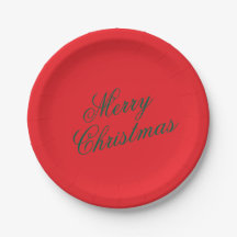 Plato de Papel de Navidad – Vajilla Festiva de Vac