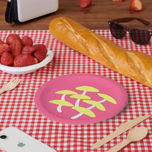 Plato de papel de ostra dorada