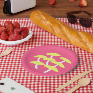 Plato de papel de ostra dorada