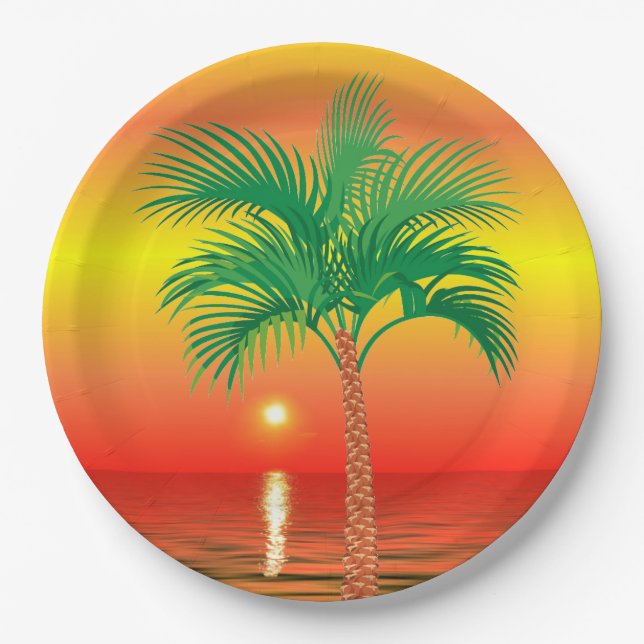 Plato de papel de palmera (Anverso)