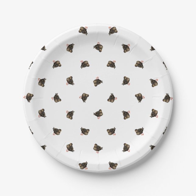 Plato de papel de patos (Anverso)