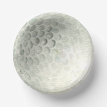 Plato de papel de pelota de golf