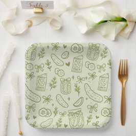 Plato de Papel de Pepino en Vinagre