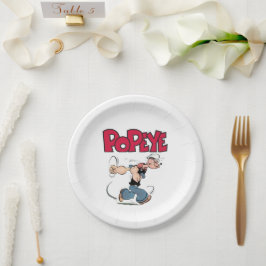 Plato de papel de Popeye