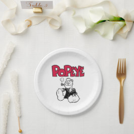 Plato de papel de Popeye