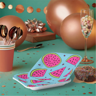 Plato de Papel de Sandía