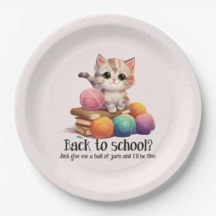 Plato De Papel ¿De Vuelta A La Escuela? Dame Yarn