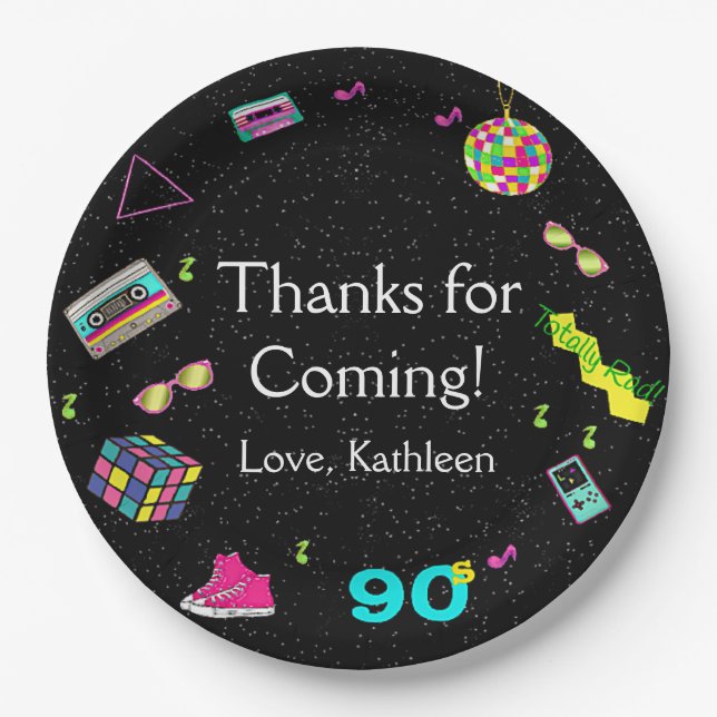 Plato De Papel De vuelta a los años 90, Cualquier edad, gracias (Anverso)