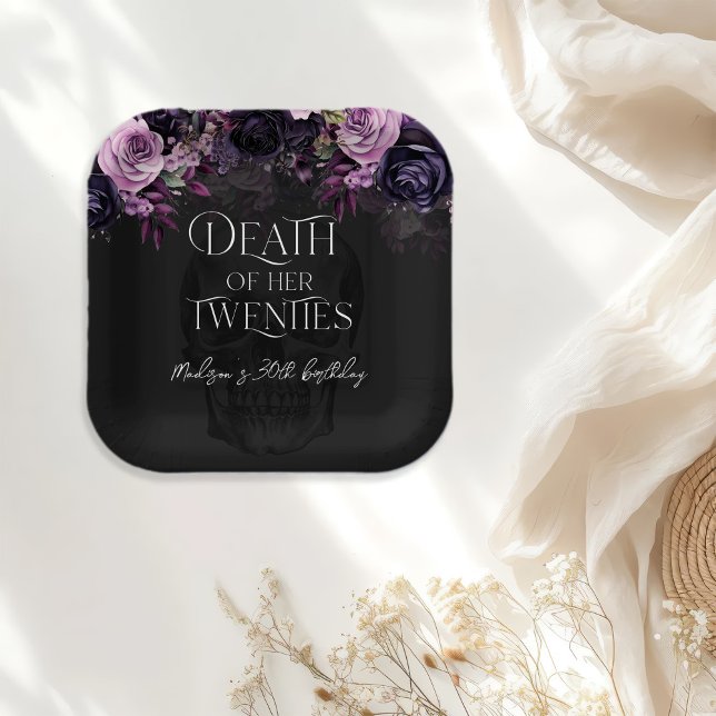 Plato De Papel Death Of Her Twenties 30th Birthday Party (Subido por el creador)