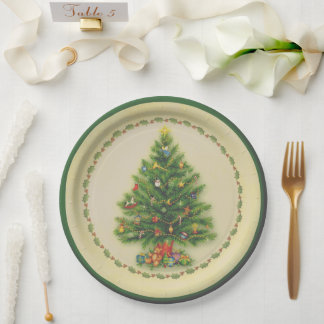 Plato De Papel Debajo del árbol