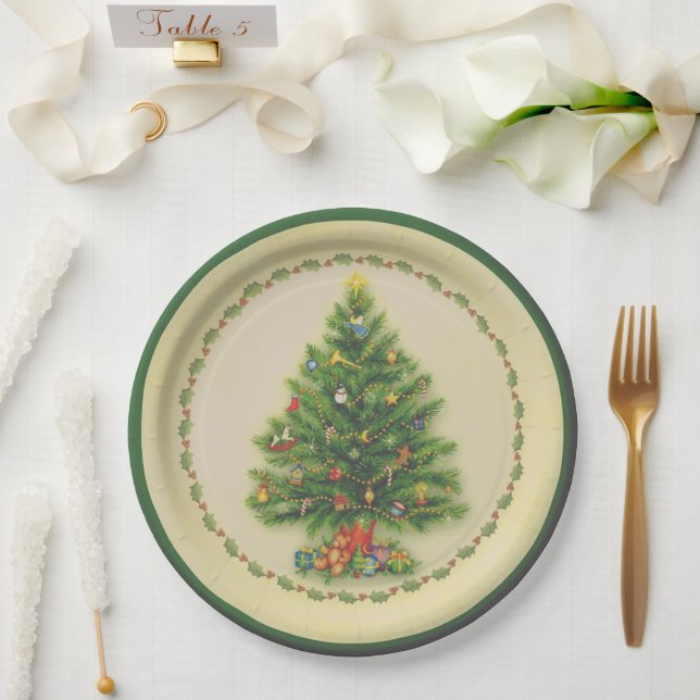 Plato De Papel Debajo del árbol (Boda)