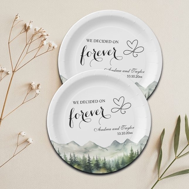 Plato De Papel Decidimos por una boda siempre elegante (Subido por el creador)