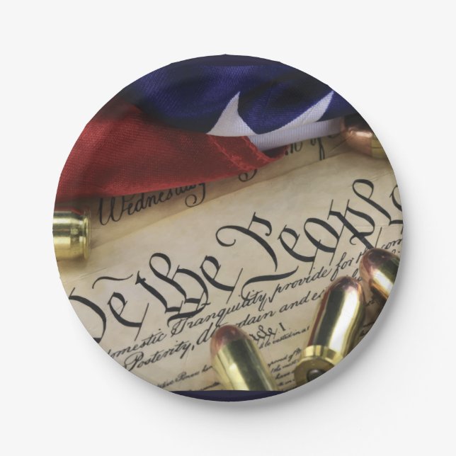 Plato De Papel Declaración de Independencia (Anverso)