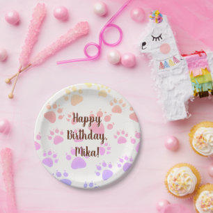Plato De Papel decoración de cumpleaños infantil