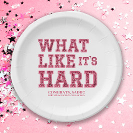 Plato De Papel Decoración de graduación de la Facultad de Derecho