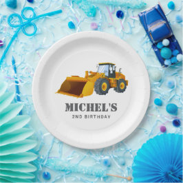 Plato De Papel Decoración de la fiesta de cumpleaños del camión d