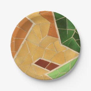 Plato De Papel Decoración de mosaicos