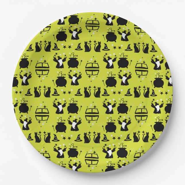 Plato De Papel Decoración del hogar del Asistente Mágico (Anverso)