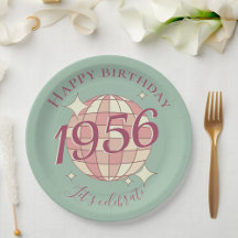 Decoración para cumpleaños 70 de placa de papel na
