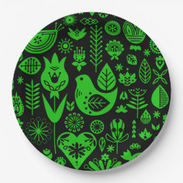 Plato De Papel Decoraciones navideñas nórdicas escandinavas