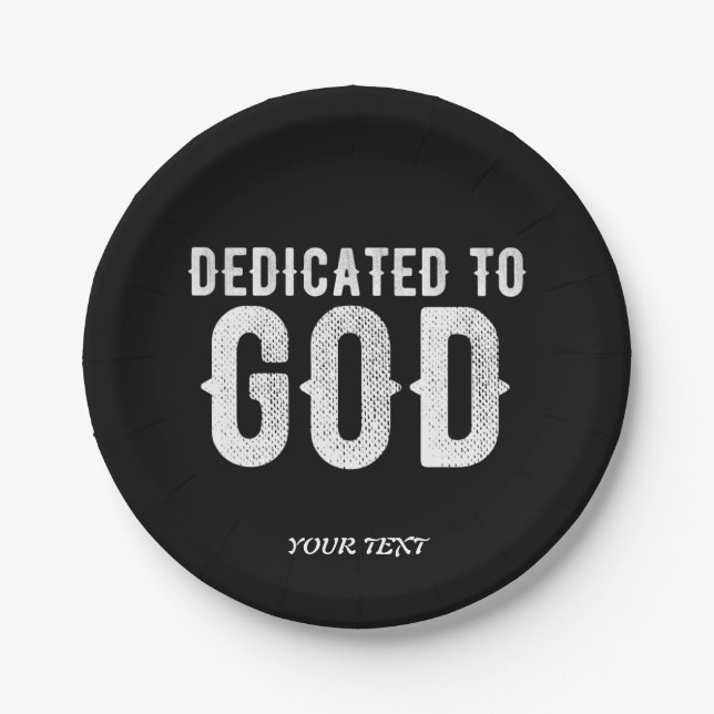PLATO DE PAPEL DEDICADO AL TEXTO BLANCO DEL PERSONALIZABLE GUAY D (Anverso)