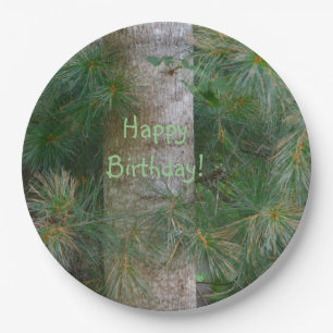Plato De Papel Deep In Pines Happy Birthday