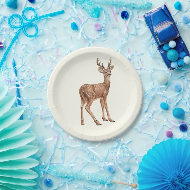 Plato De Papel Deer (Fiesta)