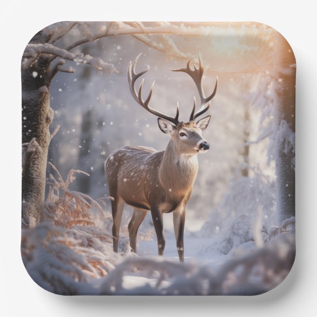 Plato De Papel Deer (Anverso)