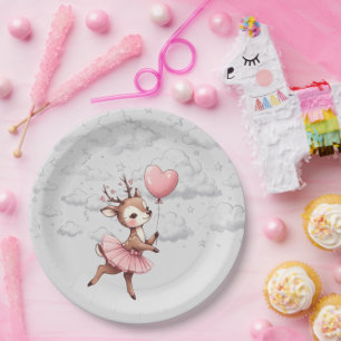 Plato De Papel Deer Baby Shower