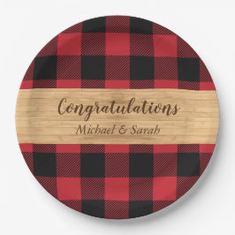 Plato De Papel Deer Hunting Lodge Baby Shower Antlers