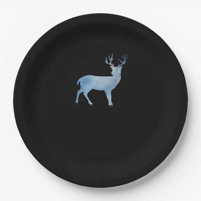 Plato De Papel Deer Modern Artistic Design  (Anverso)
