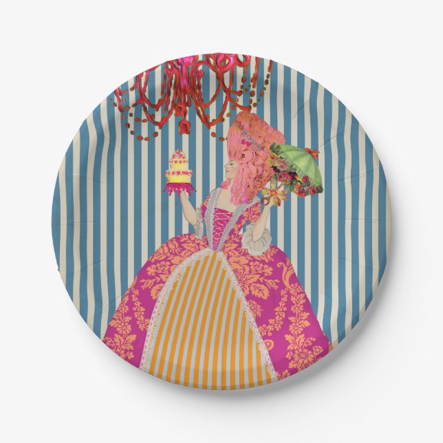 Plato De Papel Déjelos comer la torta (más opciones) - (Anverso)