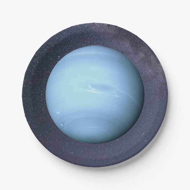 Plato de papel del planeta Neptuno (Anverso)