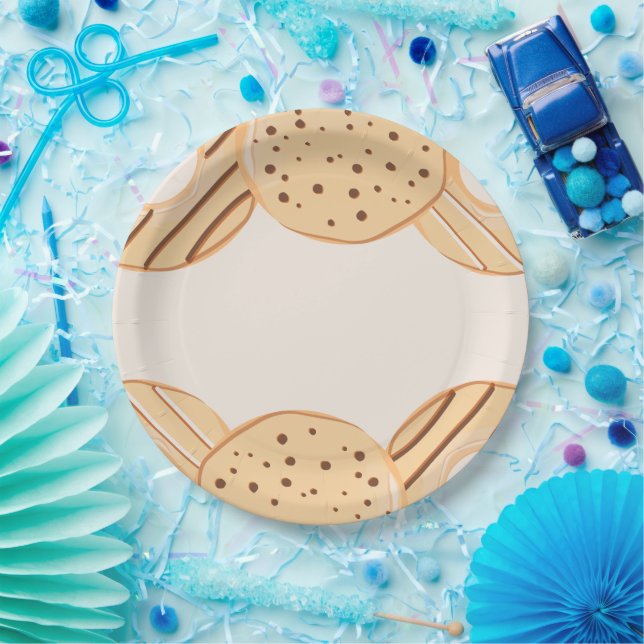 Plato De Papel Delicia de Donut de Vainilla  (Fiesta)