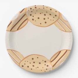 Plato De Papel Delicia de Donut de Vainilla