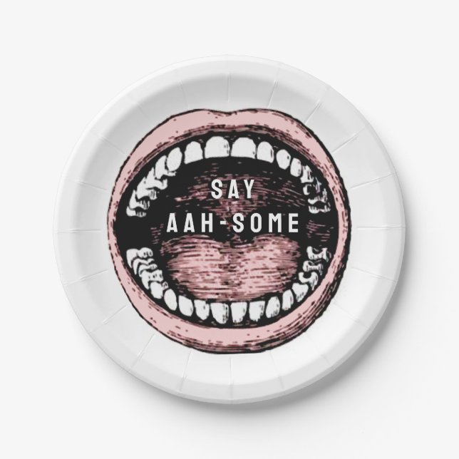 Plato De Papel Dental School Graduation Party Papel Cena Napkin (Anverso)