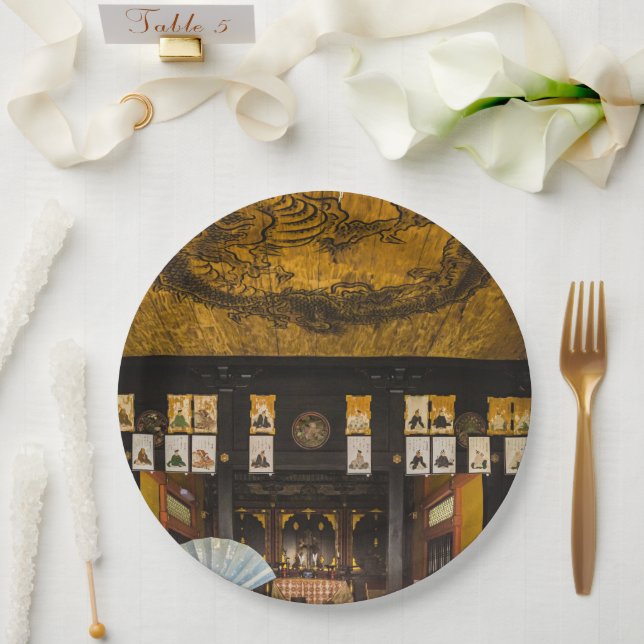 Plato De Papel Dentro del templo Konchi-In, Kyoto (Boda)