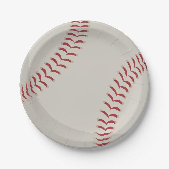 Plato De Papel Deportes de béisbol (Anverso)