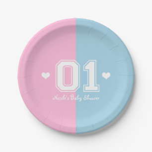 Plato De Papel Deportes Pink & Blue Athletic 01