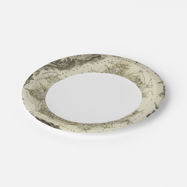 Plato De Papel Dept Cualquier Dordeogán (Angular)