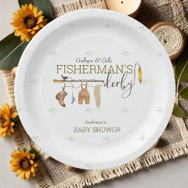 Plato De Papel Derby Baby Shower de Gallops and Gills Fisherman
