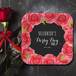 Plato De Papel Derby Day Red Roses