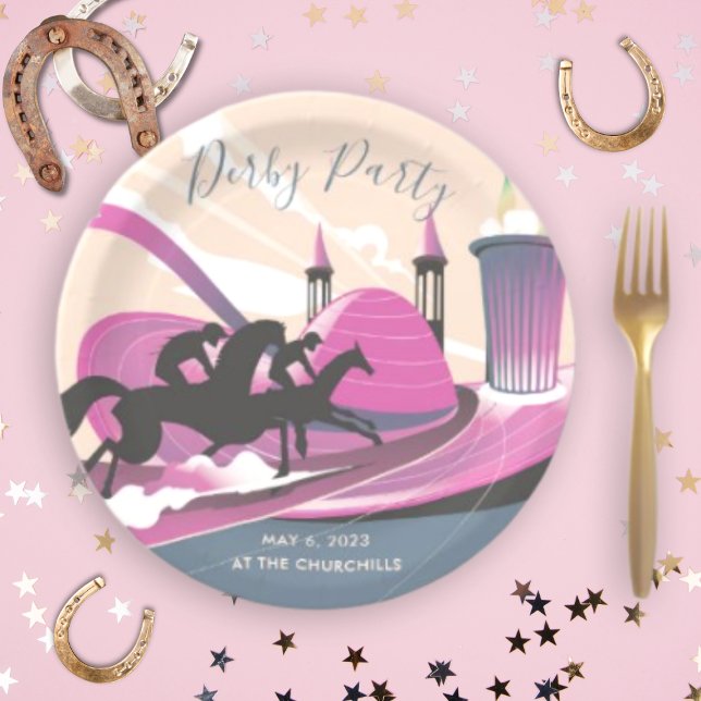 Plato De Papel Derby Fiesta Art Deco (Subido por el creador)