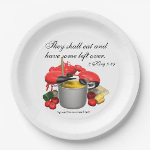 Plato De Papel Derecha 2 Reyes 4:43