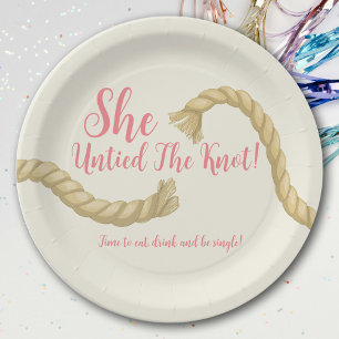 Plato De Papel Desata Al Fiesta Del Divorcio De Knot