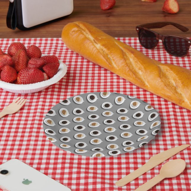 Plato De Papel Descanso para el café. (Picnic)