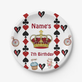 Plato De Papel descendants rise of red birthday party plates