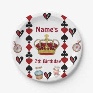 Plato De Papel descendants rise of red birthday party plates