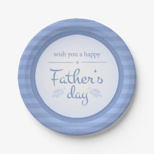 Plato De Papel desear feliz día de los padres